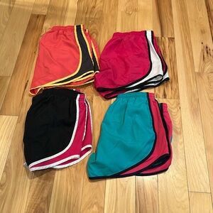 Nike dri-fit running shorts. Set of 4